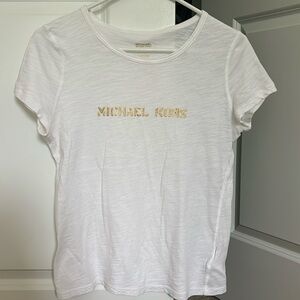 White Michael Kors loose fitted T-shirt